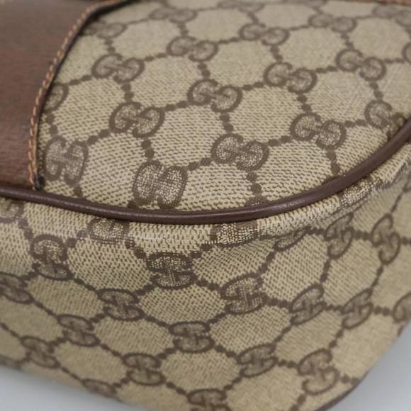 GUCCI GG Supreme Web Sherry Line Shoulder Bag PVC Beige 89 02 032 Auth 97594 - Picture 14 of 16